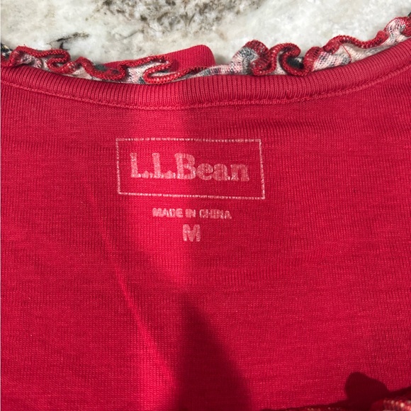 L.L. Bean Women's Red Long Sleeve Top/Size M - Picture 8 of 9